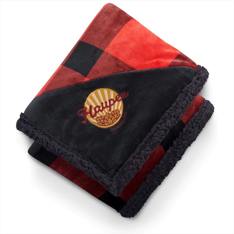 Custom Field & Co.&reg; Buffalo Plaid Sherpa Blanket