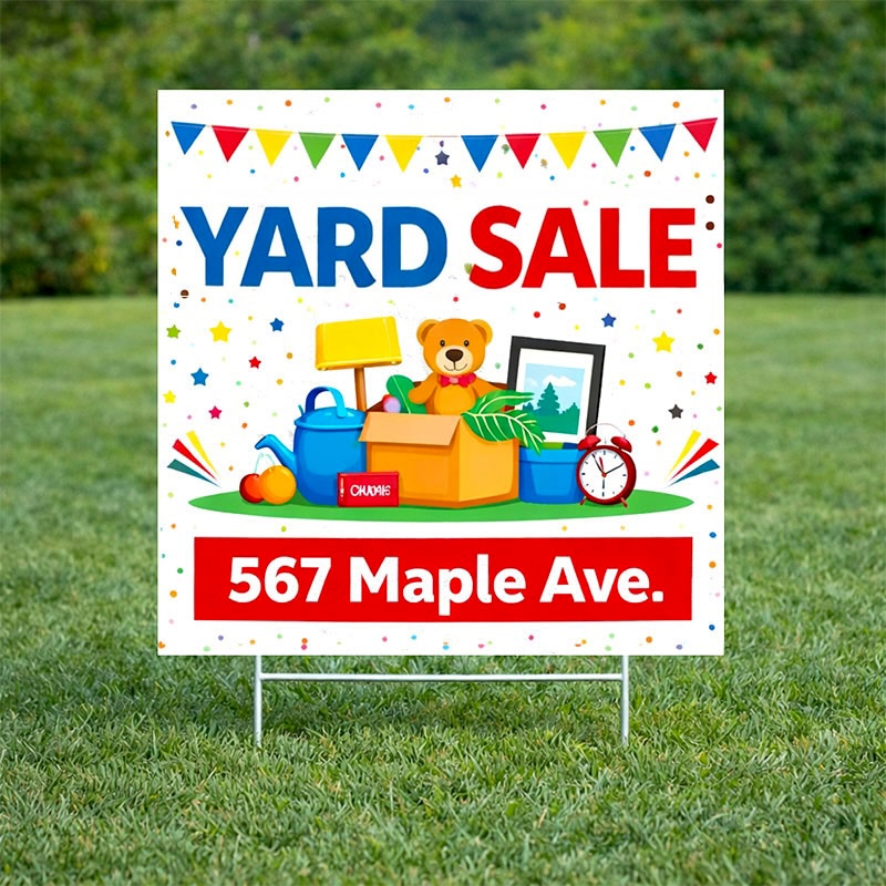 Custom 12" X 12" Yard Signs