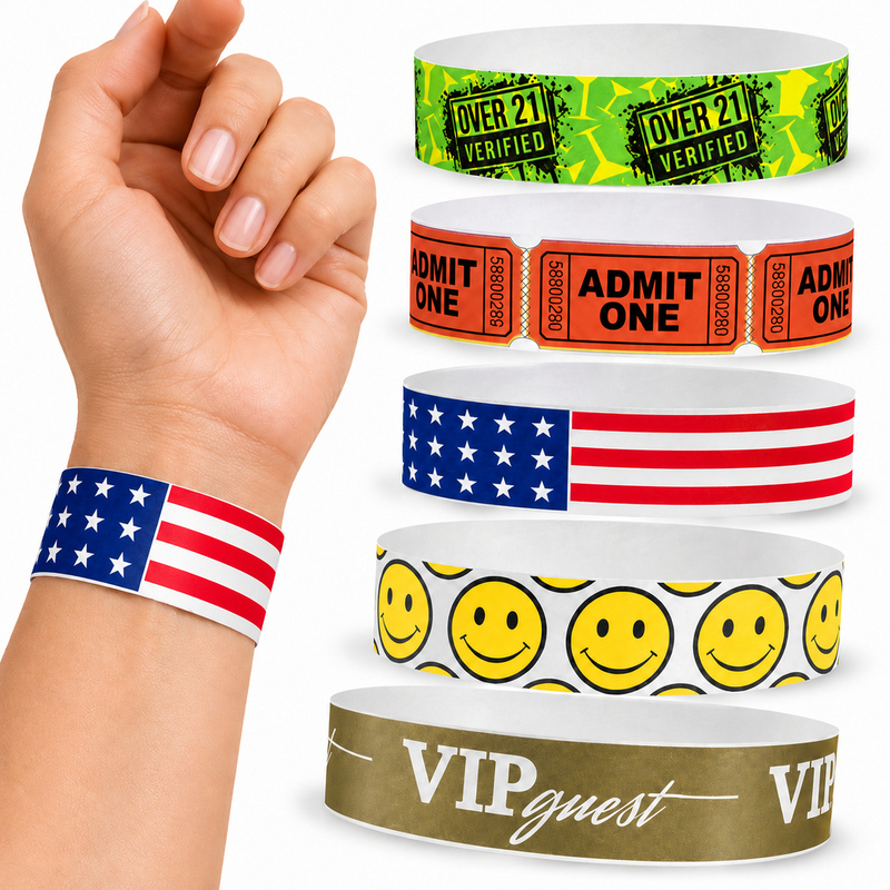 In Stock Tyvek Wristbands