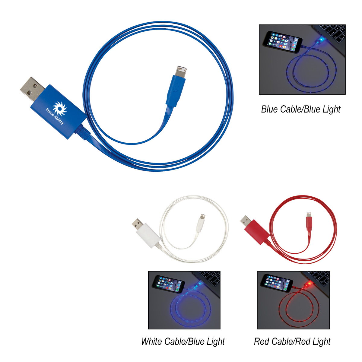 2-In-1 Light Up Charging Cable