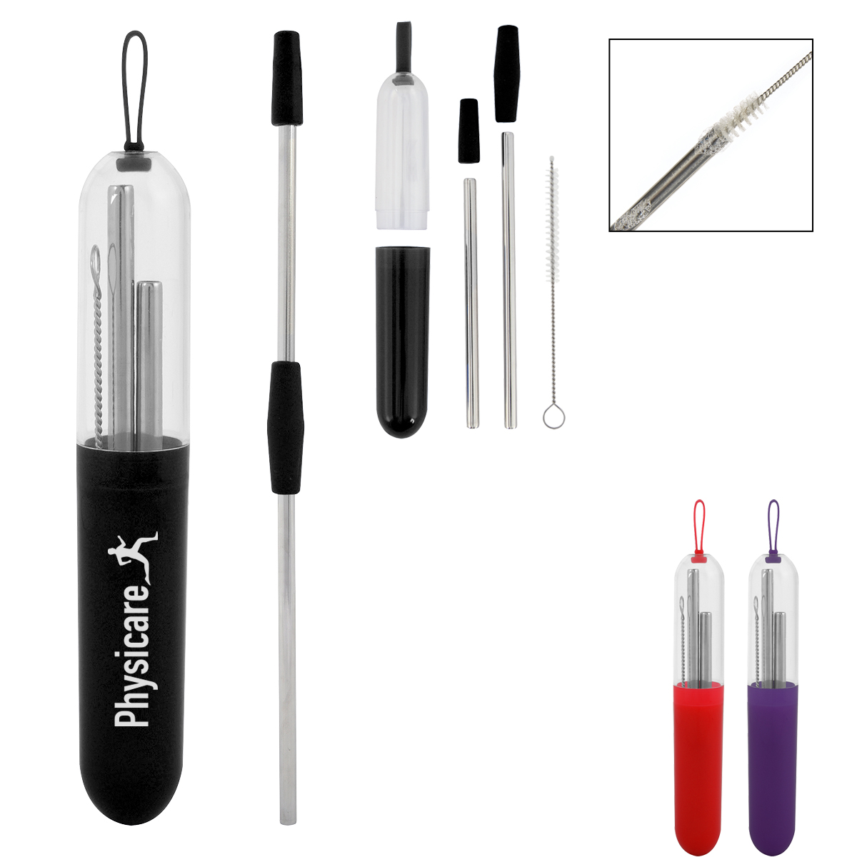 2-Piece Stainless Steel Straw Kit