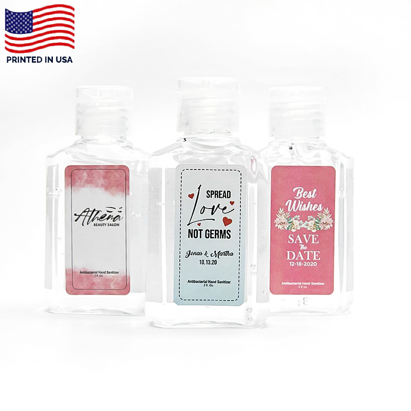 2 Oz Full Color Label Promotional Hand Sanitizers