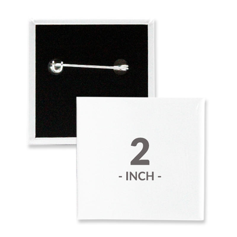 2 X 2 Inch Square Custom Buttons