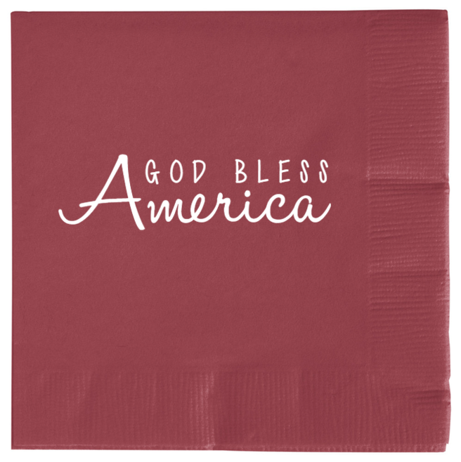 Memorial Day America G B S 2ply Economy Beverage Napkins Style 135732