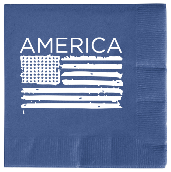 Memorial Day America 2ply Economy Beverage Napkins Style 135736