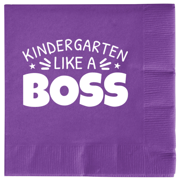 Back To School BOSS LIKE 2ply Economy Beverage Napkins Style 139776