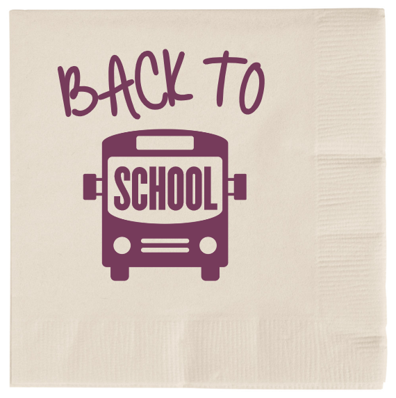 Back To School 2ply Economy Beverage Napkins Style 110894