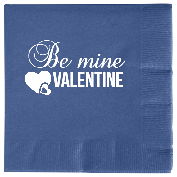 Happy Valentine Day Be Mine 2ply Economy Beverage Napkins Style 100550