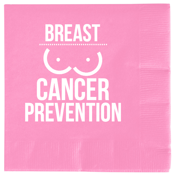 National Bullying Prevention Month Breast Cancer 2ply Economy Beverage Napkins Style 113335