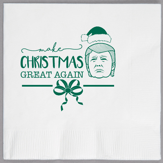 Christmas make Great Again 2ply Economy Beverage Napkins Style 114635