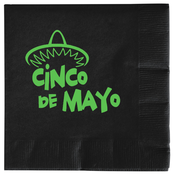 Mothers Day Cinco De Mayo 2ply Economy Beverage Napkins Style 105877