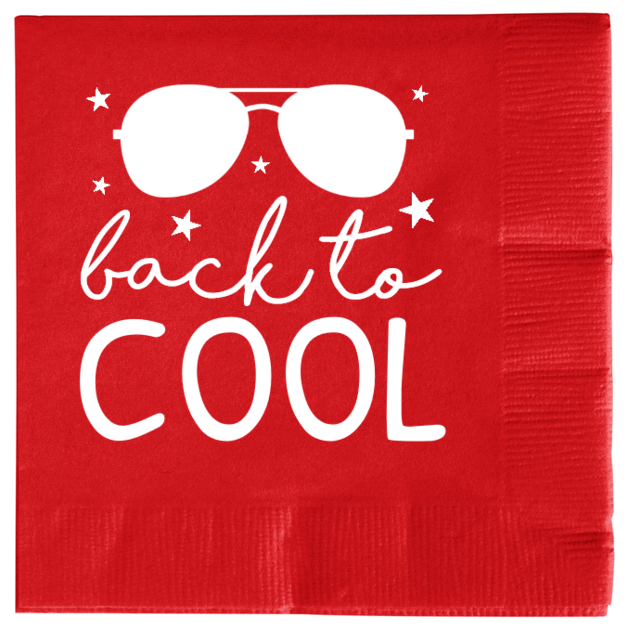Back To School Cool 2ply Economy Beverage Napkins Style 139780