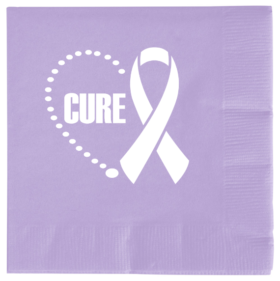 National Bullying Prevention Month Cure 2ply Economy Beverage Napkins Style 113330