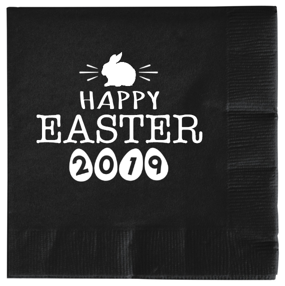 Happy Easter Day 2ply Economy Beverage Napkins Style 104414