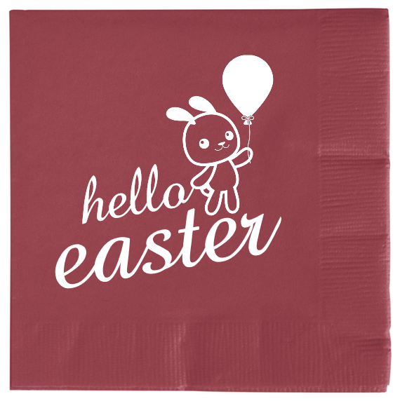 Easter Hello 2ply Economy Beverage Napkins Style 104655