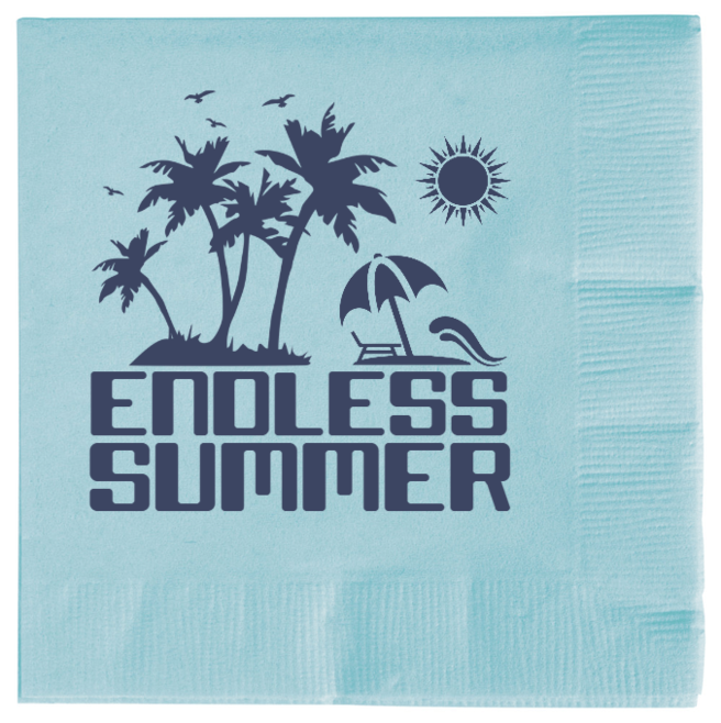 Summer Endless 2ply Economy Beverage Napkins Style 139426