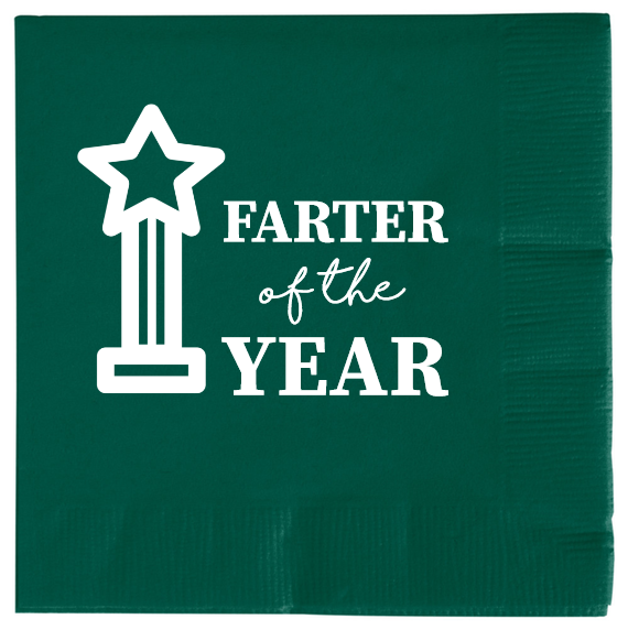 Happy Fathers Day Farter Year Of 2ply Economy Beverage Napkins Style 107576