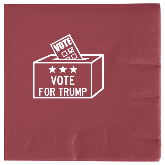 Political For Trump Vote 2ply Economy Beverage Napkins Style 111417
