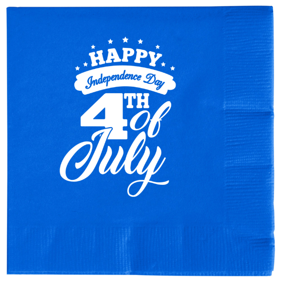 Fourth Of July 2ply Economy Beverage Napkins Style 107778