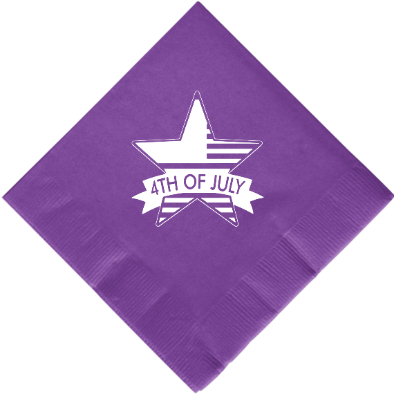 Fourth Of July 2ply Economy Beverage Napkins Style 107614