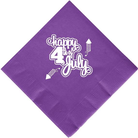Fourth Of July 2ply Economy Beverage Napkins Style 107609