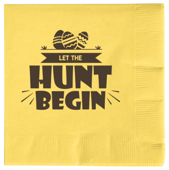 Happy Easter Day 2ply Economy Beverage Napkins Style 104408