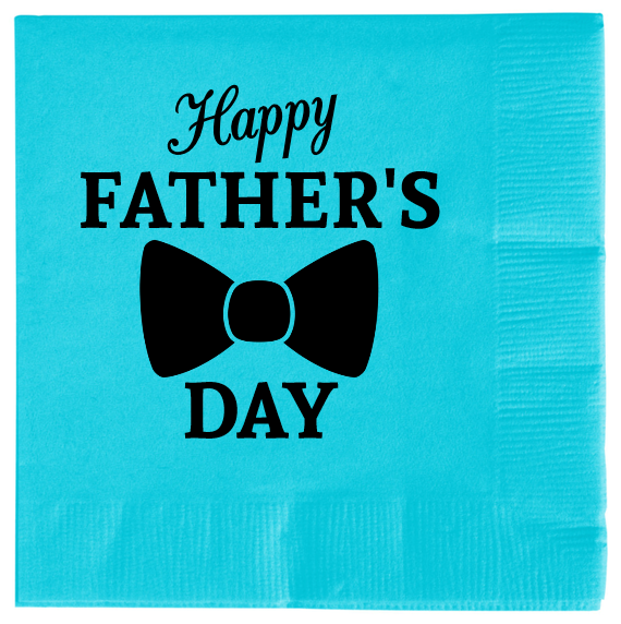 Fathers Day Happy 2ply Economy Beverage Napkins Style 106971