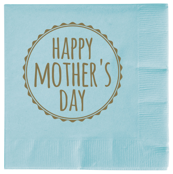 Mother Day Happy Mothers 2ply Economy Beverage Napkins Style 105915