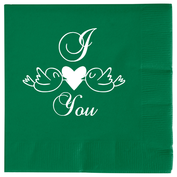 Happy Valentine Day You 2ply Economy Beverage Napkins Style 100105