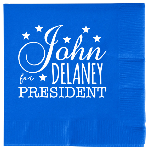 John Delaney President For 2ply Economy Beverage Napkins Style 109630