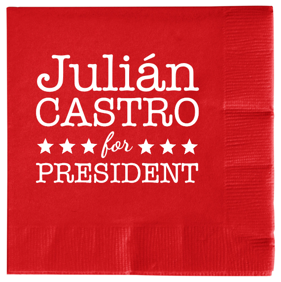 Julian Castro Julin President For 2ply Economy Beverage Napkins Style 109627