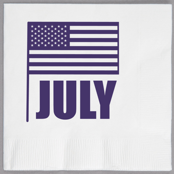 Fourth Of July 2ply Economy Beverage Napkins Style 108925
