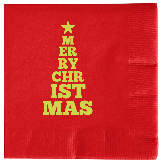Christmas Day Er Ry 2ply Economy Beverage Napkins Style 114966