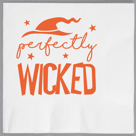 Halloween Perfectly Wicked 2ply Economy Beverage Napkins Style 113395