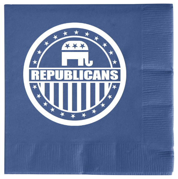 Political Republicans 2ply Economy Beverage Napkins Style 109793