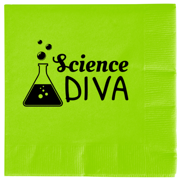 Back To School Science DIVA 2ply Economy Beverage Napkins Style 139775