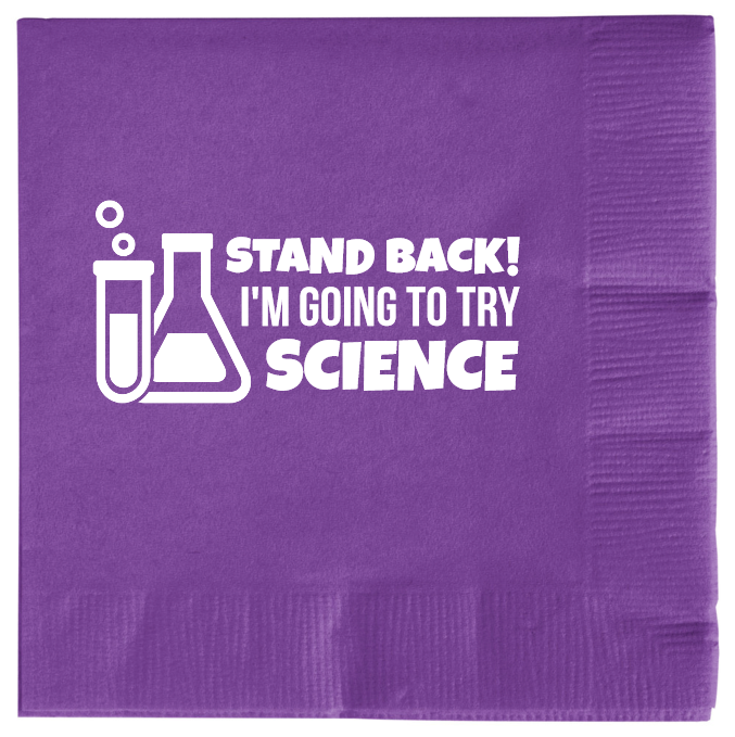 Back To School Stand Im Going Try Science 2ply Economy Beverage Napkins Style 139132