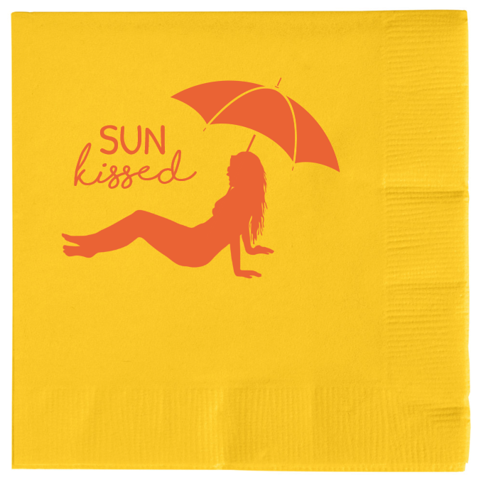 Summer Sun Kissed 2ply Economy Beverage Napkins Style 135847
