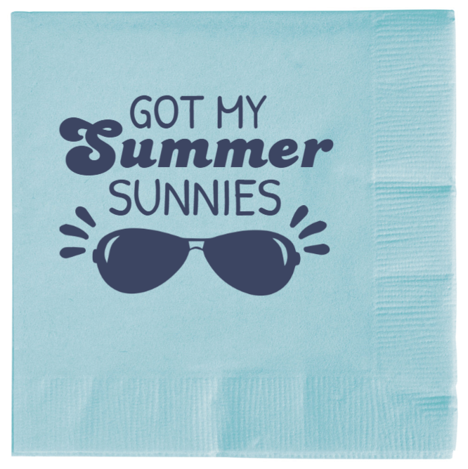 Summer Sunnies Got My 2ply Economy Beverage Napkins Style 135849