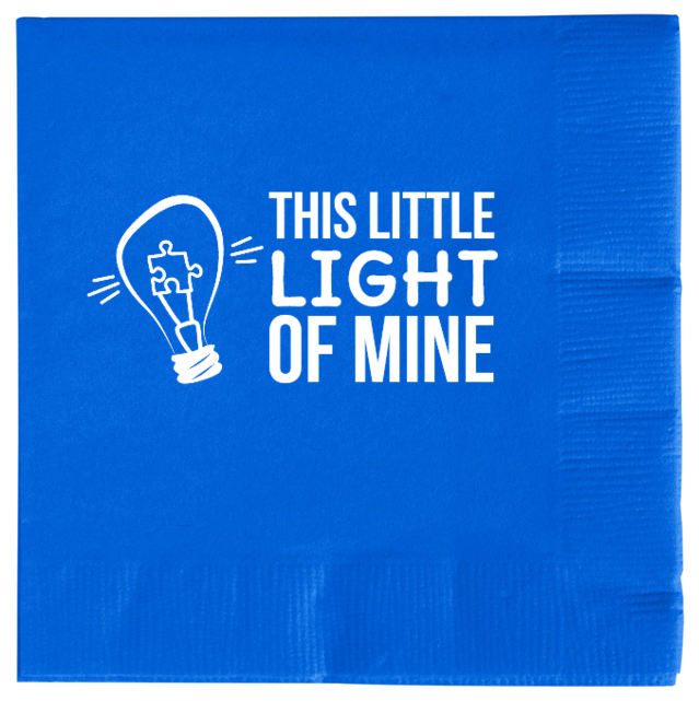 Autism Awareness This Little Of Mine Light 2ply Economy Beverage Napkins Style 133265