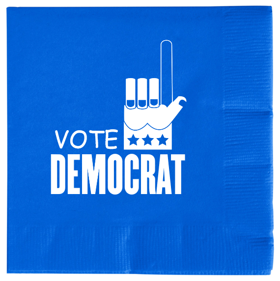 Political Vote Democrat 2ply Economy Beverage Napkins Style 112702