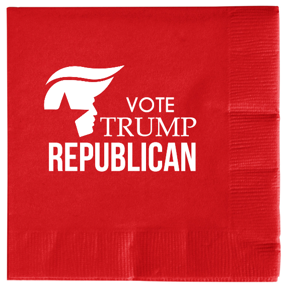 Political Vote Trump Republican 2ply Economy Beverage Napkins Style 112694