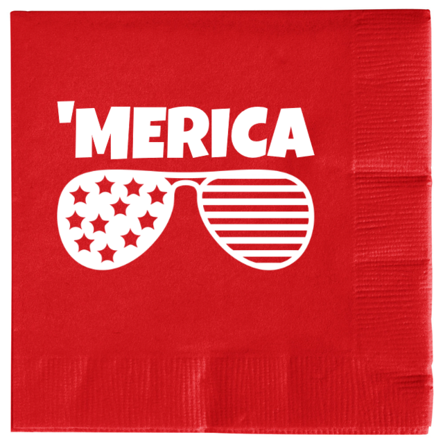 Fourth Of July merica 2ply Economy Beverage Napkins Style 137027