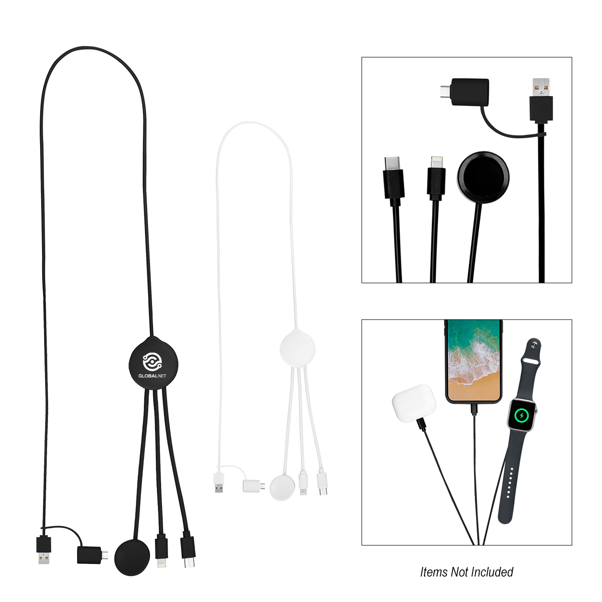 3' Multi-Charging Cable With Watch Dock