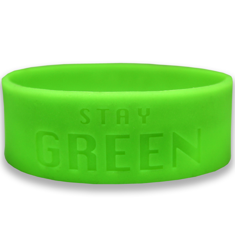 3/4 Inch Debossed Wristbands