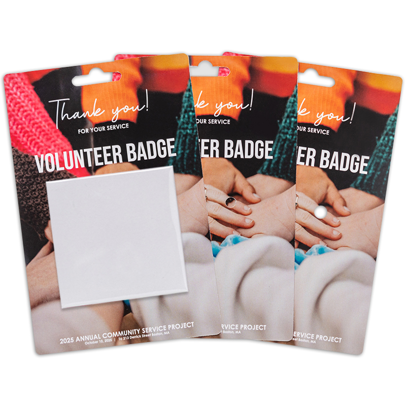 3" Square X 1 Button Packs