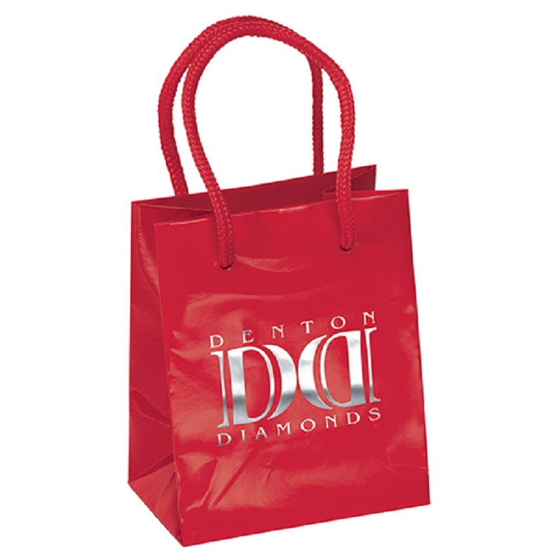 4.5 X 5.5 Inch Jewel Gloss Foil Hot Stamp Paper Bags