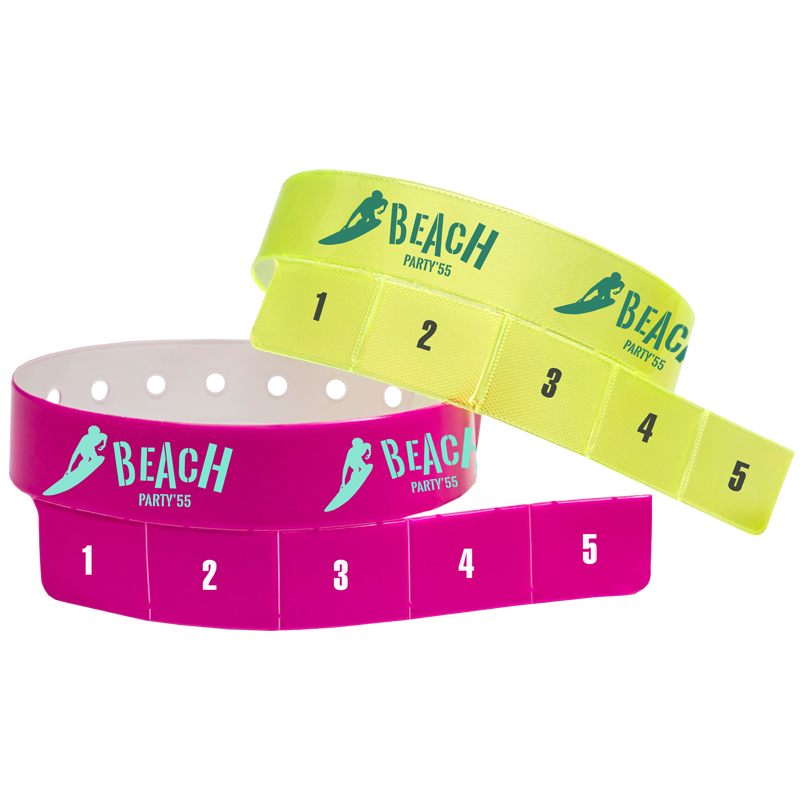 5-Tab Vinyl Wristbands