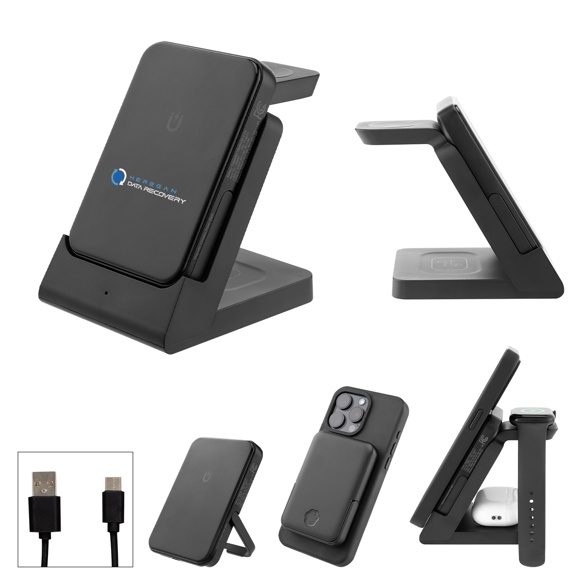 5,000 MAh Magnetic Power Bank & Watch Dock