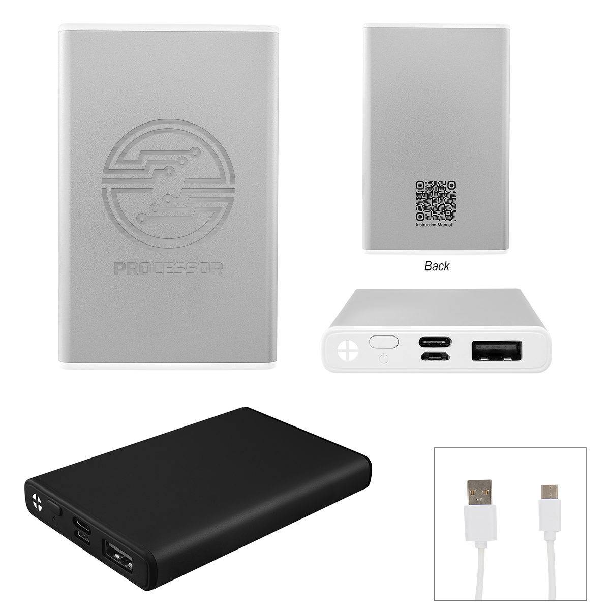 5000 MAh Rabs & Aluminum Power Bank